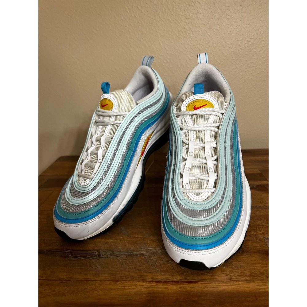 Nike Air Max 97 Laser Blue/Siren Red/Washed Teal/White Size 7.5 Mens